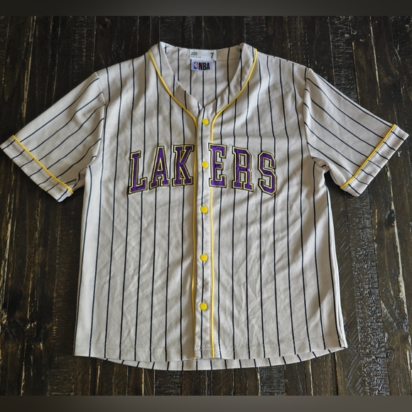 NBA Other - Cotton On Kids NBA Los Angeles Lakers Jersey Style Shirt Size 7 Small V-Neck
